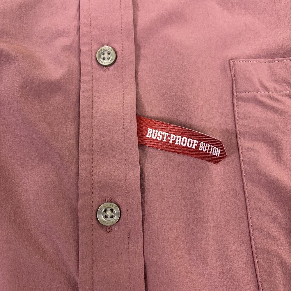Duluth Trading Flexcellence Button Shirt Womens 3X Bust Proof 89809 Long Sleeve - Picture 4 of 10